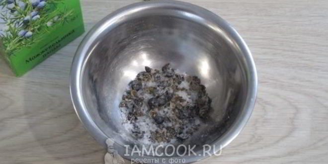 Рецепт закуска из красной рыбы, маринованной с можжевельником