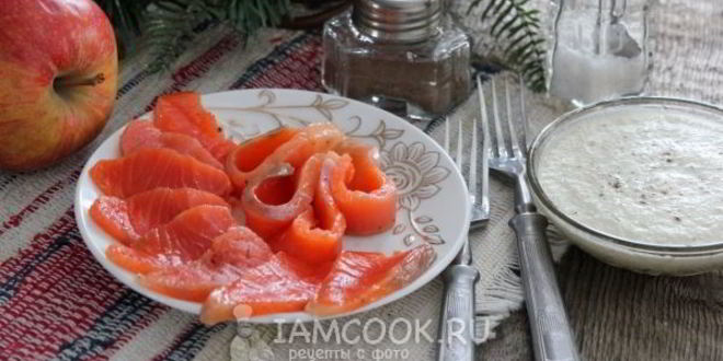 Рецепт закуска из красной рыбы, маринованной с можжевельником