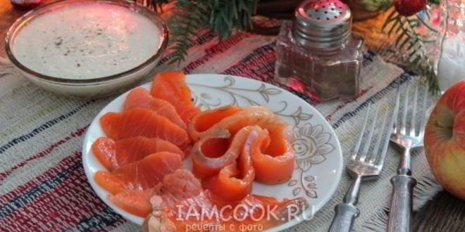 Рецепт закуска из красной рыбы, маринованной с можжевельником