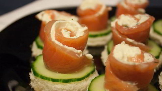 Рецепт Закуска из лосося со сливочным сыром