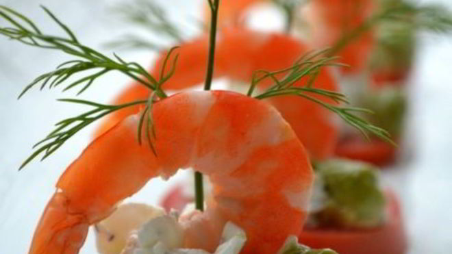 Рецепт Закуска из мягкого сыра и креветок