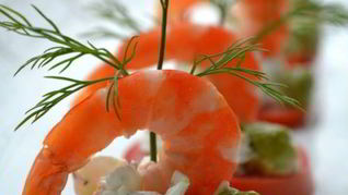 Рецепт Закуска из мягкого сыра и креветок