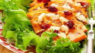 Рецепт Закуска из тыквы с клюквой и курагой