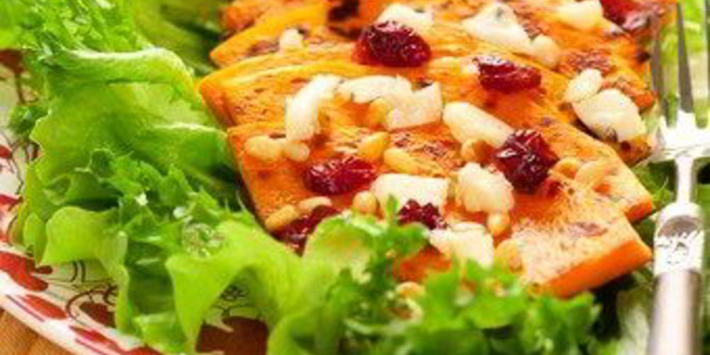 Как приготовить закуску иза тыквы с клюквой и курагой