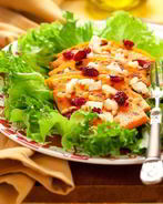 Закуска из тыквы с клюквой и курагой