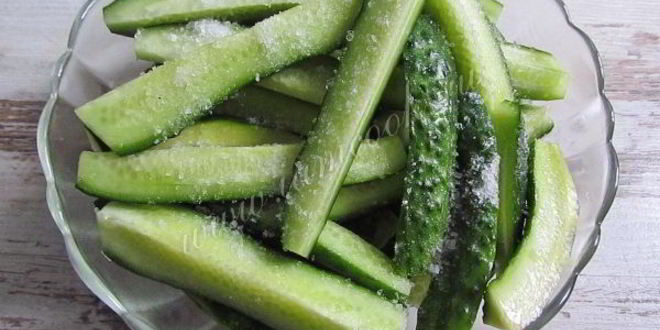 Рецепт закуска из жареных огурцов по-корейски