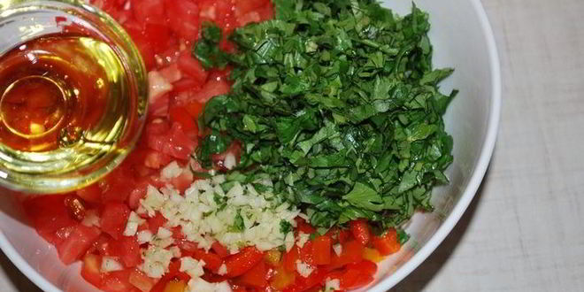 Рецепт закуска с печеным перцем и тунцом