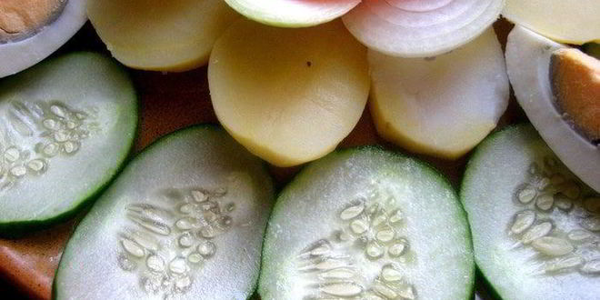 Рецепт закуска в русском стиле с маком в центре