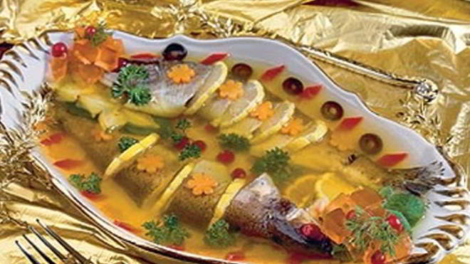 Рецепт Заливная новогодняя рыба