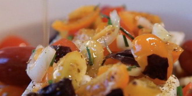 Рецепт запеченой феты с овощами