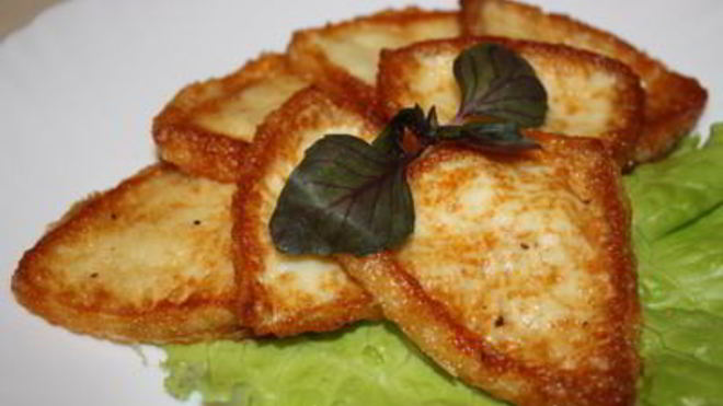 Рецепт Жареный сулугуни