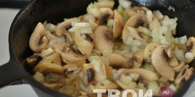 Рецепт жульен с курицей и грибами